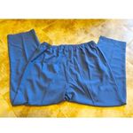 draper's & damon's 🆕  vintage straight leg high rise pull on pants blue pockets 1X Photo 5