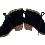 Caslon * Booties Womens 35 Black Suede Leather Ankle Heeled Whimsigoth Festival Photo 8
