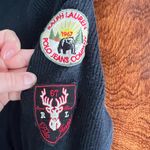 Ralph Lauren Polo Jeans Navy and Green Thermal Hoodie Sweater with Patches L Photo 1