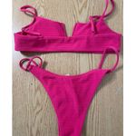 SheIn B6 New Women’s 2Pc Bikini 👙 Set Dark Pink size Medium Photo 2