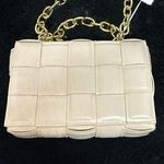 Urban Expression Urban Cream Colored Weaved Bag Use as Satchel or Crossbody Photo 0