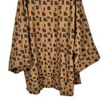 MarlaWynne Brown Black Geometric Print Open Jacket size 2X NWT Bracelet Sleeves Photo 8