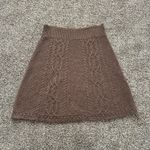 Anthropologie Moth brown knit a-line skirt size M Photo 1