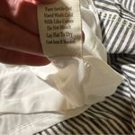 Flower & Feather Size L Midi Dress Navy Striped Tiered Preppy Beach Resort Chic Blue Size L Photo 10