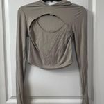 Aerie OFFLINE By Move-It Ribbed T-Shirt with Openwork and Hood Photo 0