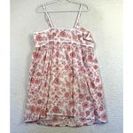 Laura Ashley Nightgown Robe Women M/L White Red Toile Cottage Coquette Housecoat Photo 3