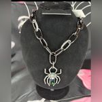Betsey Johnson  Halloween Spider Pendant Statement Necklace Photo 0