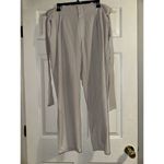Athleta Skyline Pant II Size 16 Paperbag Waist Belted Beige Abalone Gray Photo 4