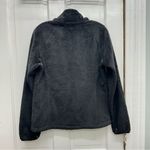 The North Face Osito black long hair zip up fleece jacket women's medium Photo 4