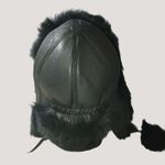 Aviator Hat Zabari Black Brown New York Genuine Leather Plush Faux Fur Turkey Photo 10