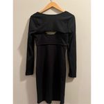 ASTR  The Label Women's Black Ribbed Bustier Dress w/ Long Sleeve Shrug Size M Photo 5