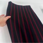 Susan Graver Striped Liquid Knit Pull On 2X Pants Black Red Straight Casual Photo 1