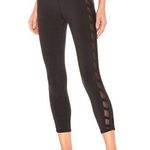 Alo Chevron Capri Semi Sheer Legging Black Womens Size XS Photo 0