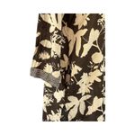 Max Brown Cream Floral Tunic Dress Size M/L Boho India Made Kurta Style Black Size M Photo 8