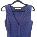 Diane Von Furstenberg  Navy A Line Bandage Knit‎ Mini Dress Sz Small Photo 4