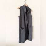 Banana Republic  Long Knit Vest in Black and White Size S Photo 3