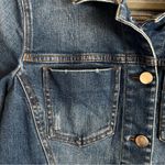 Bar III  distress seam-detail jean jacket, size S denim jacket Photo 10