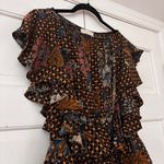 Ulla Johnson Ayla Dress Gerbera Print Ruffle 100% Silk Size 6 Ruffle Mini Dress Photo 5