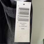 Eileen Fisher Charcoal A-Line Skirt Stretch Denim side zip zipper Jean cotton S Photo 9