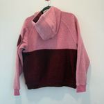 Outdoor Voices  MegaFleece Half-Zip Hoodie in Truffle Pink Burgundy, Size Small Photo 4