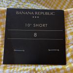 Banana Republic NWT  YELLOW GINGHAM 10” SHORT YELLOW SZ-8 Photo 2