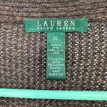 Lauren Ralph Lauren Size XL Sweater Brown‎ Bottom Buttons Long Sleeve V Neck Brown Photo 4