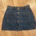 ZARA 4/$25  Denim Mini Skirt Pockets Sz XS Photo 0