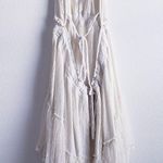 Free People 100 Degree Ivory White Lace Ruffle Mini Halter Dress Photo 5