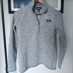 Patagonia Sweater Womens Small Fleece Quarter Zip Better Sweater Gray Photo 4