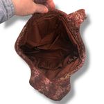 Purple Burgundy Soft Rainbow Wool Knit Felted Purse Satchel Handbag Hippie Photo 2