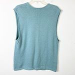 Vintage Koret Blue Floral Embroidered Button Up Sweater Vest Size M Size M Photo 1