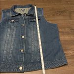 Reba Women’s  Denim Vest, Blue Western Button Up Vest 100% Cotton Size Large Photo 3