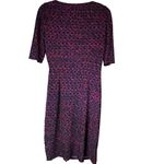 Ralph Lauren Lauren Purple/Burgundy Black Stretch Jersey Ruched Details Dress 8 Photo 7