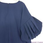 Eloquii NEW navy blue Puff Sleeve Sheath belted Dress, 20 Photo 14