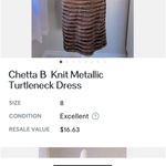 Chetta B  metallic dress size 8 Photo 1