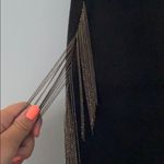 *NEVER WORN* black skinny jeans with chain detail Size 26 Photo 3