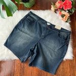 Cato Classic Jean Shorts Bermuda NWT Size 28W medium/dark wash Photo 0