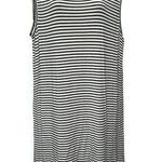 Trina Turk  Tank Dress Size XL White Navy Blue Stiped Sleeveless Knee Length Photo 0