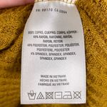 Akemi + Kin Anthropologie Woodruff Waffle Rib Knit Wrap Top Size Small Mustard Photo 7