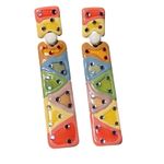 Colorful 80s Inspo Earrings Rhinestone Geometric Statement Earrings Art to Wear Photo 0
