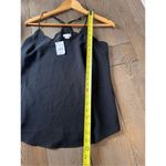 NWT J Crew Scallop Trim Tank Top in Black Size 2 Photo 5