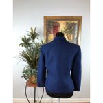 Le Suit Women 6P Jacket 3 Button Closure Lapel Notch Collar Blue Lined Executive Photo 3