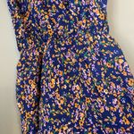 Blue multicolored ruffled layered dress, ace fashions, size small Photo 5