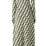 St. John Peridot Geometric Dress Green Multicolor Size Large NWOT Photo 1