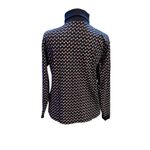 L.L.Bean Interlock Turtleneck Heart Print Long Sleeve Womens Sz Medium Valentines Photo 3