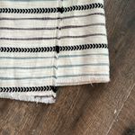 Loft NWT Faux Wrap Fringe Hem Blanket Skirt White & Blue Stripe Size 10 Photo 2