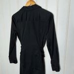 UNTUCKIT Angelina Black Button Front Belted Shirt Dress Long Sleeve Women Size 6 Photo 7