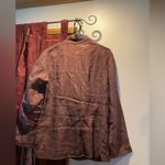 TravelSmith Women's Brown Linen Blend Blazer Size L Size L Photo 2