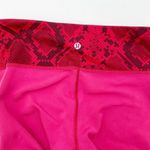 Lululemon Wunder Under Reversible Leggings Size 4 Cranberry Alarming Snakeskin Photo 8