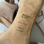 Diane Von Furstenberg  Rimini Ankle Lace Up tan suede Open Toe heels size 11 Photo 8
